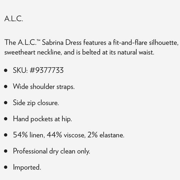 NWT A.L.C. Sabrina Midi Dress - Picture 8 of 8